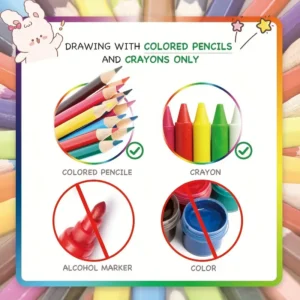 Preschool Numbers Tracing and Coloring Workbook
