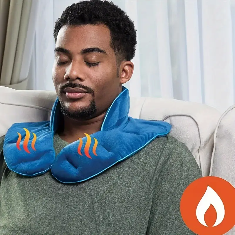 Blue Microwavable Neck Heating Pad - Image 2