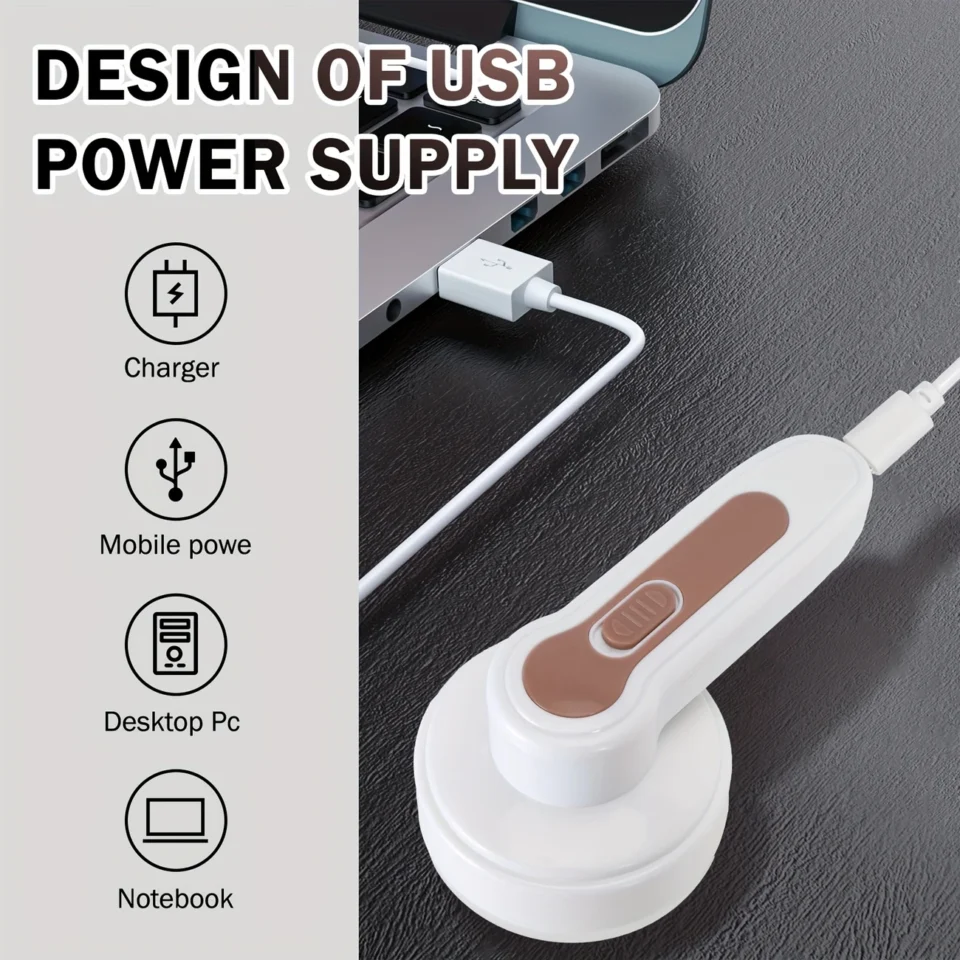 Rechargeable Electric Lint Remover, Portable Shaver for Clothing, Furniture, and Carpet - Image 2