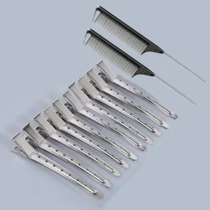 Set of 10 Professional Metal Hair Clips