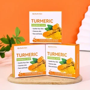 of Turmeric Soap, a Quarter Pieces