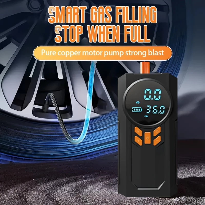Portable Wireless Car Jump Starter & Tire Inflator Pump - Image 4