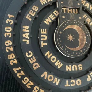 A Circular Perpetual Calendar Home Decoration for The Office